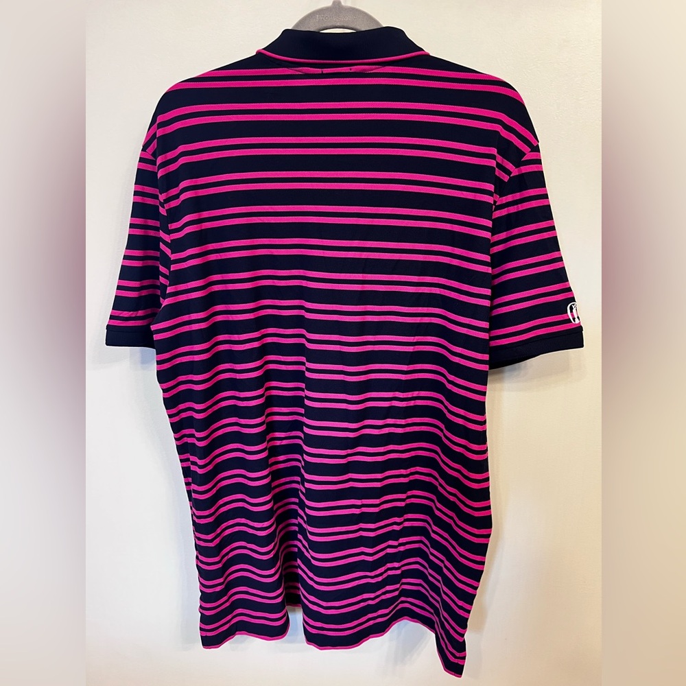 Polo Golf Ralph Lauren Performance Shirt Navy & Pink Embroidered Logo Men’s XL - Picture 7 of 9